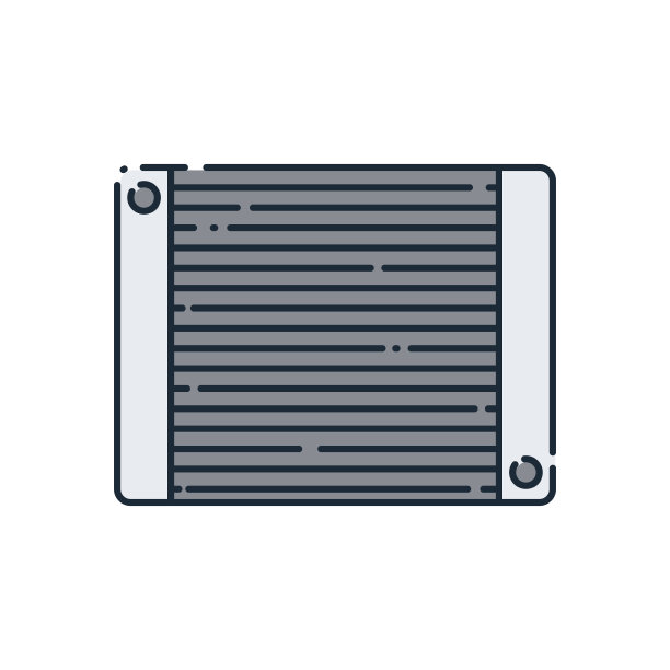 冷却器平图标。图片下载