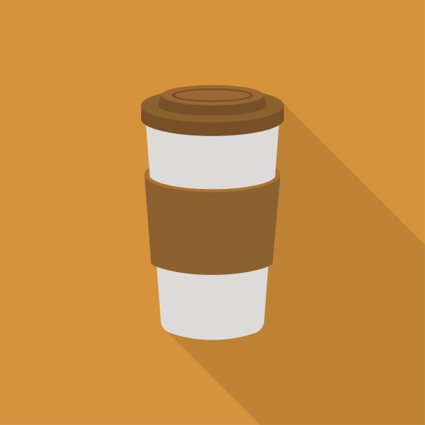 带走咖啡杯矢量，平面设计图片下载