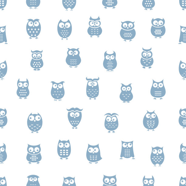 猫头鹰无缝模式图片下载