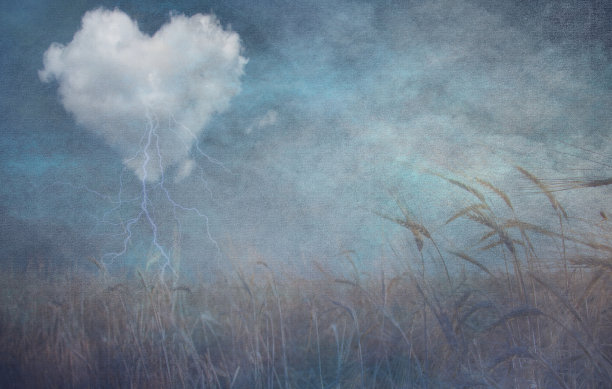 心云在田野垃圾纹理图片下载