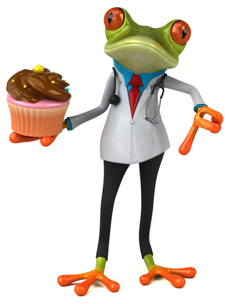 青蛙医生- 3D插图图片下载