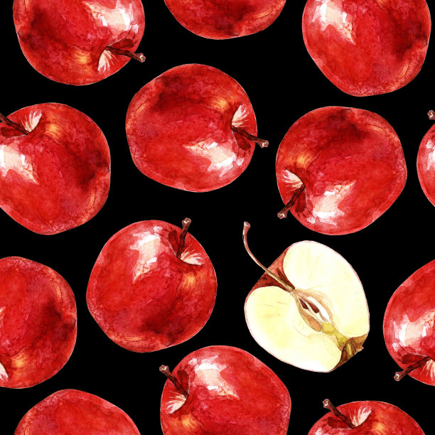 苹果插画素材ID：323826096