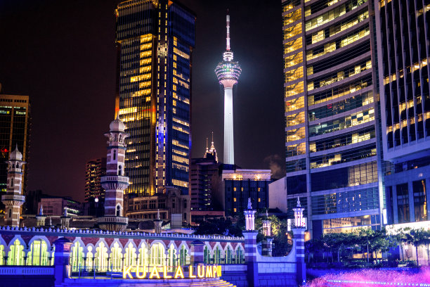 首都吉隆坡的天际线，马来西亚图片下载