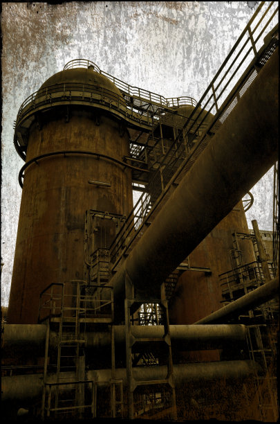 旧工厂的景色图片下载