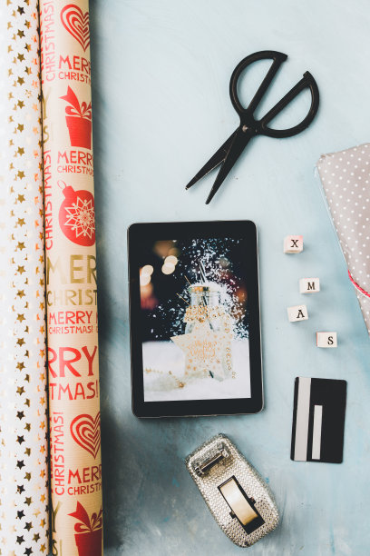 圣诞网上购物概念图片下载