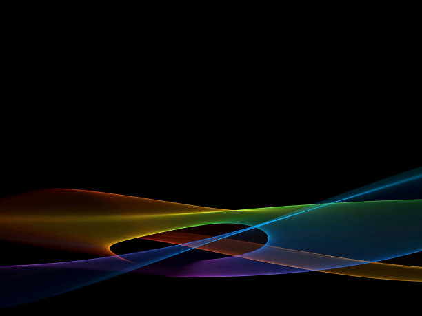 彩色抽象平滑波浪背景图片下载