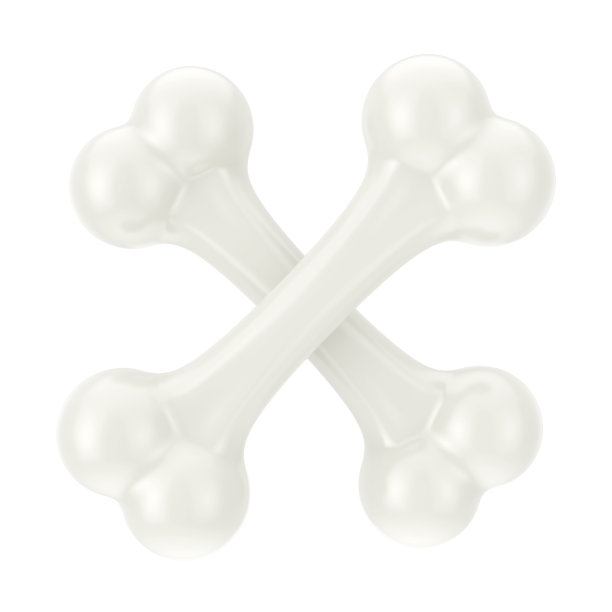 狗啃骨头。3d渲染图片下载