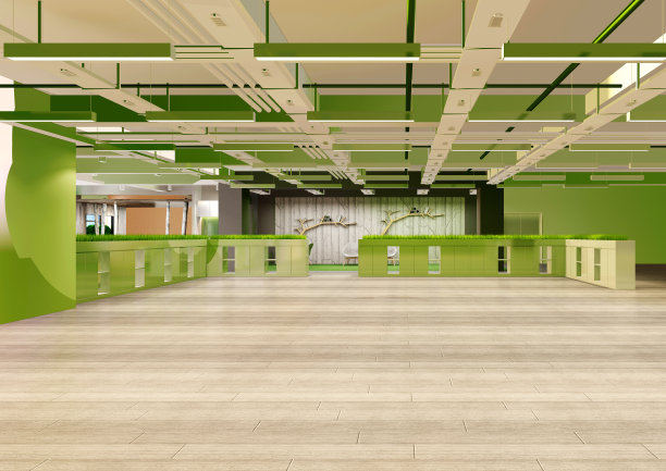 豪华酒店大堂入口接待的3d渲染图片下载