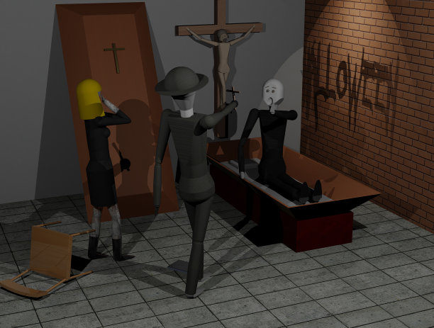 万圣节的场景图片下载