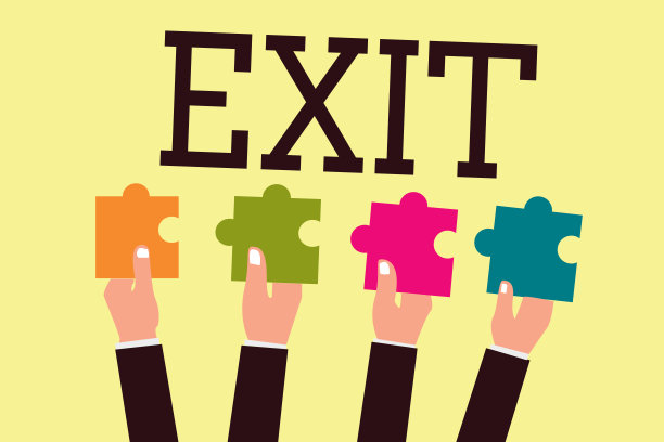 写提示显示退出。商业照片展示一个出口匝道，交通可以离开高速公路离开一个地方图片下载