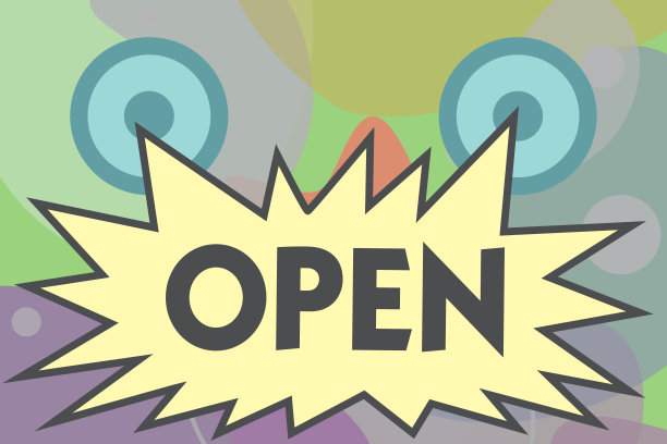 显示开放的手写概念。商业图片文本新开始的商业风险通道允许访问可用图片下载