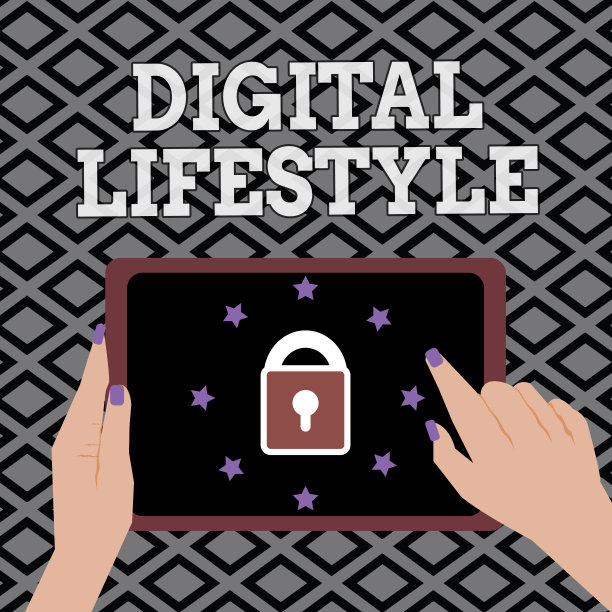 展示数字生活方式的概念性手写。商业照片展示在互联网上工作的机会世界图片下载