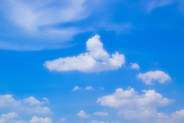 模糊的天空背景和白云图片下载