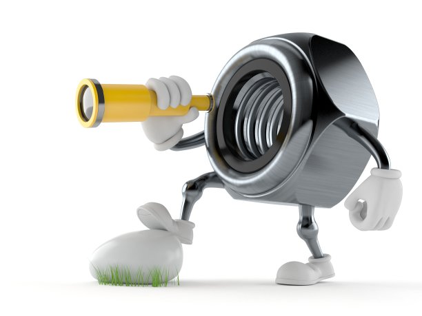 通过望远镜看坚果的特征图片下载