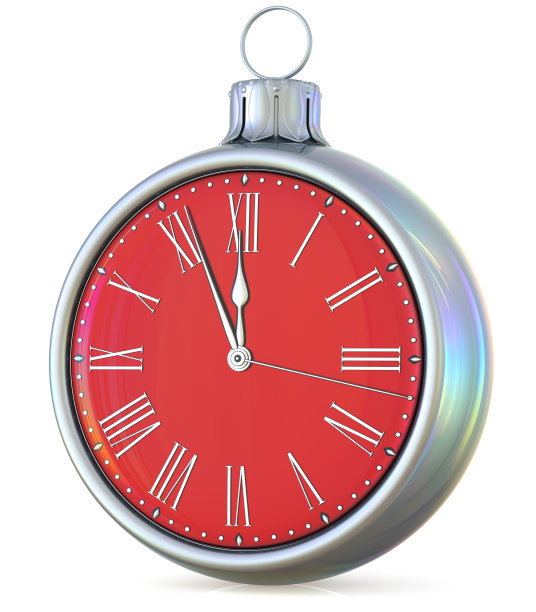 除夕钟午夜倒数最后一小时压力图片下载