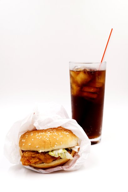 炸鸡里脊汉堡图片下载