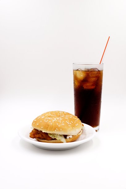 炸鸡里脊汉堡图片下载