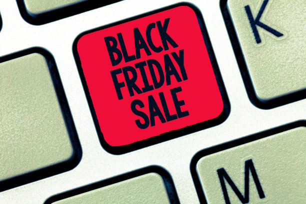 展示黑色星期五大减价的概念性手写作品。商业图片文字购物日开始圣诞购物季图片下载