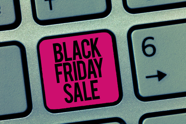写便条显示黑色星期五大减价。商业图片展示购物日圣诞购物季开始图片下载