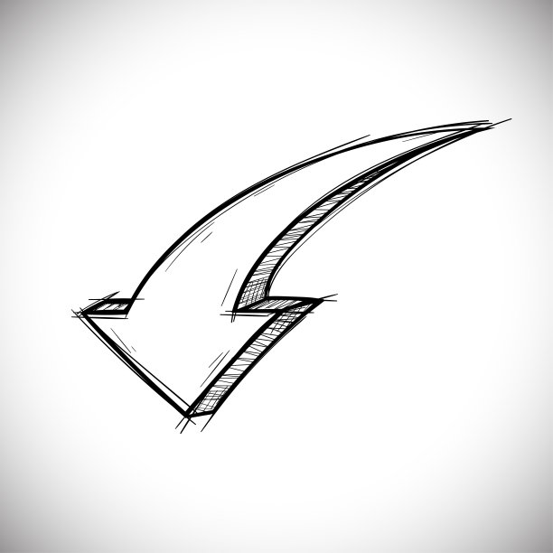 箭头涂鸦。下签图片下载