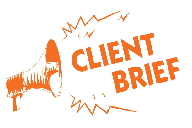 显示客户概要的文字标志。概念性照片一份受客户和代理条款约束的文件橙色扩音器，高音喇叭，重要信息大声尖叫。图片下载