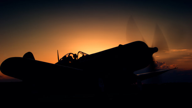 海盗日落轮廓图片下载