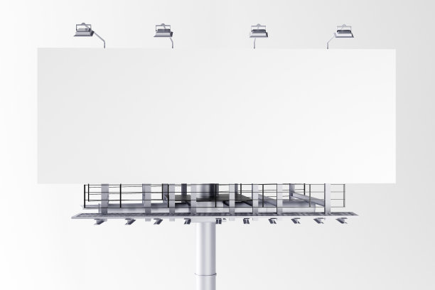 空的广告牌前面图片下载