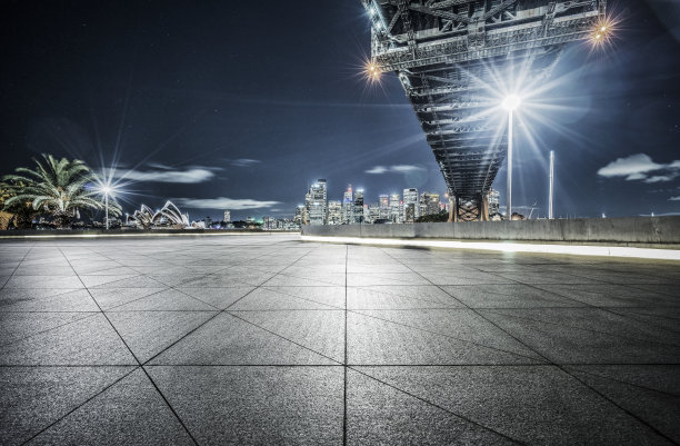 悉尼海港桥下的空地图片下载