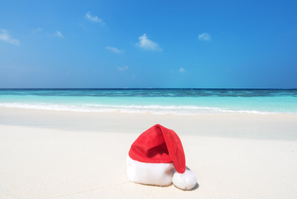 热带天堂圣诞假期概念图片下载