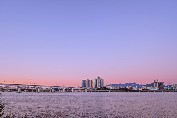 汉城汉江上的日落图片下载