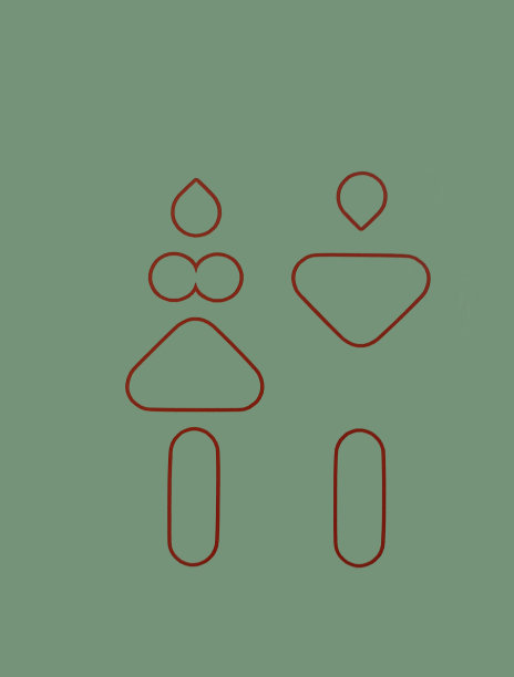 男人和女人剪影图片下载