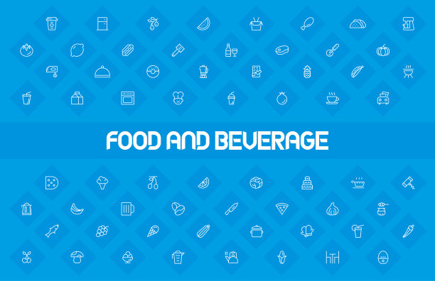 食品和饮料基本图标图片下载