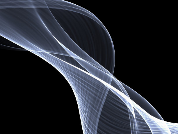 抽象的彩色烟雾孤立在黑色背景图片下载