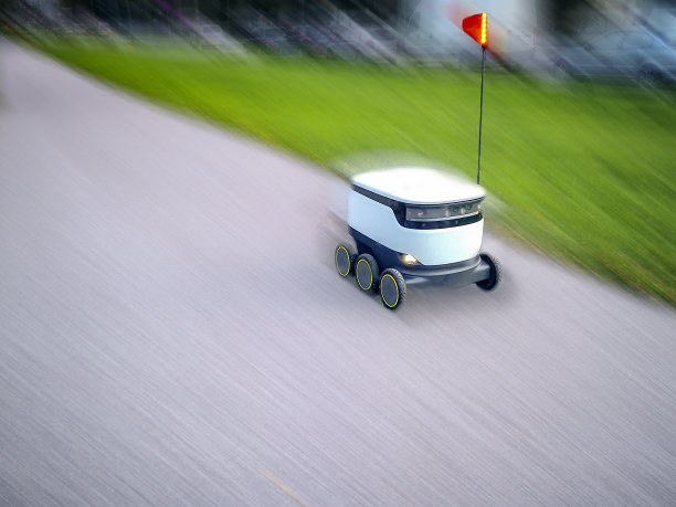 爱沙尼亚交付机器人。Cyber-couriers图片下载