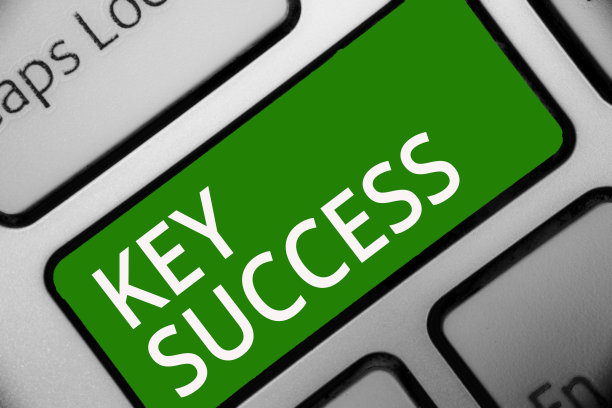 文本标志显示关键成功。概念性照片一般有三到五个领域，公司可集中键盘绿色键意图创建计算机计算反射文档。图片下载