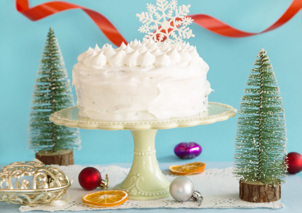 圣诞和新年蛋糕图片下载
