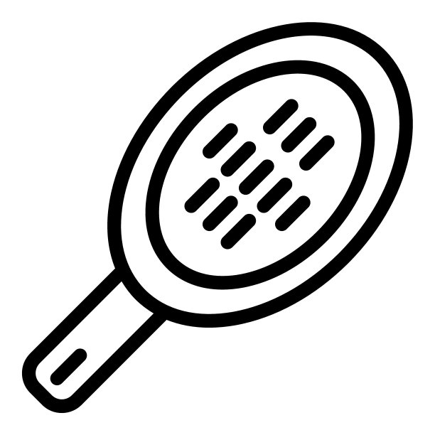 头发梳线图标。头发刷插图孤立在白色。发饰轮廓造型设计，专为网页和应用设计。Eps 10。图片下载