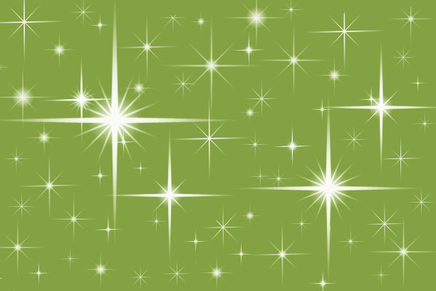 绿色背景上的复古之星图片下载
