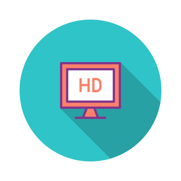 高清平面视频图标图片下载