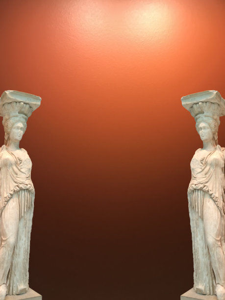 希腊女像柱图片下载
