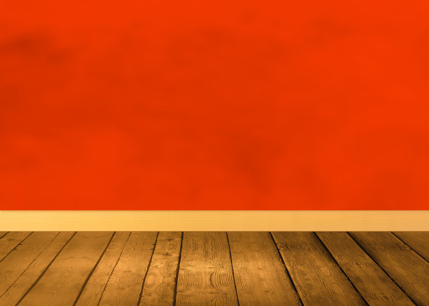 木地板配红墙图片下载