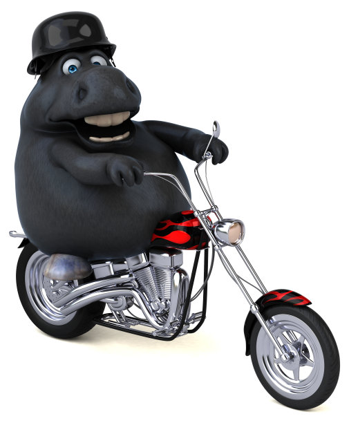 有趣的马- 3D插图图片下载