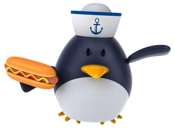 有趣的企鹅- 3D插图图片下载