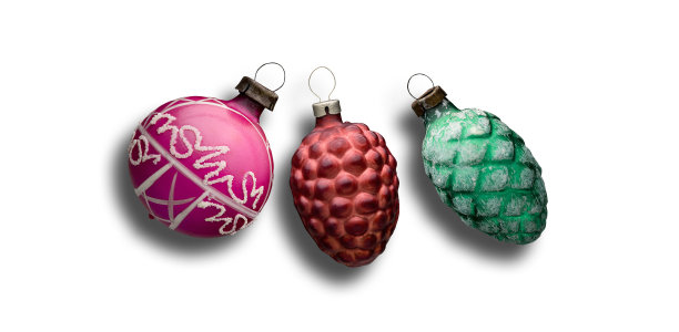 白色的圣诞装饰品图片下载