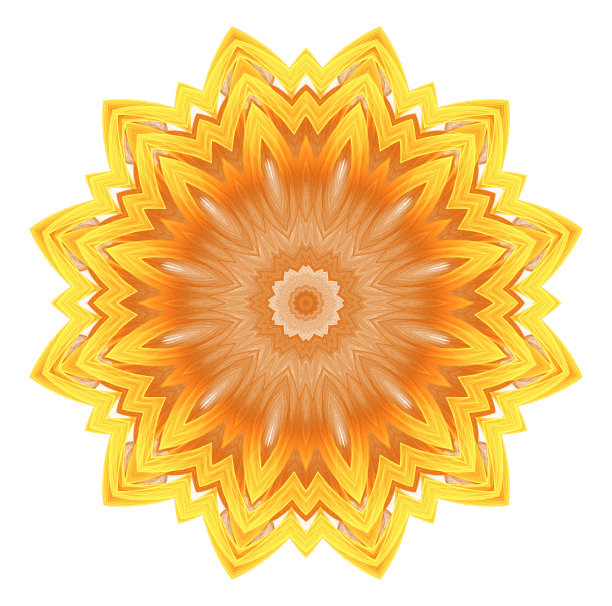 黄色图案孤立在白色背景上图片下载