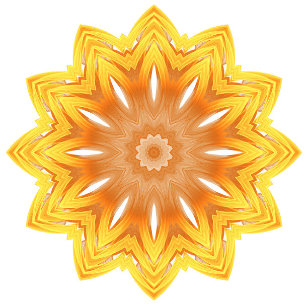 黄色图案孤立在白色背景上图片下载