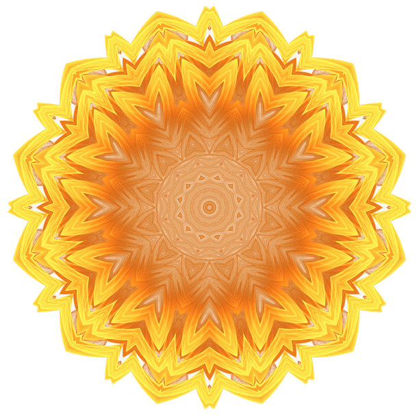 黄色图案孤立在白色背景上图片下载