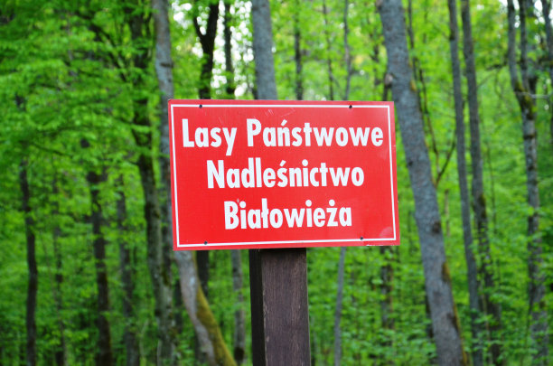 比亚沃韦扎森林监管标志图片下载