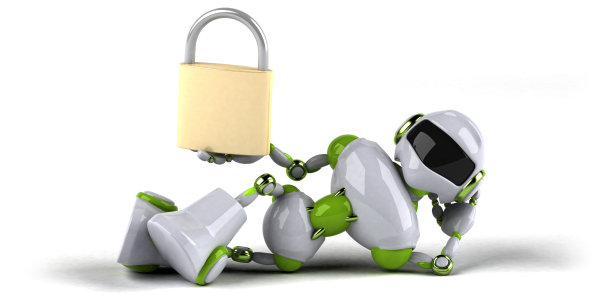 绿色机器人- 3D插图图片下载