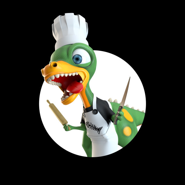 有趣的恐龙做饭图片下载